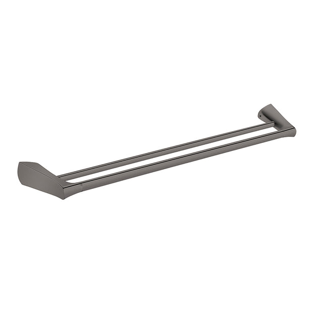 Zenmo Exon 75cm Double Towel Rail in Gun Metal
