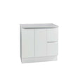 Zenmo Roxio Floor Standing Vanity 900mm White Stone Top (basin not included)