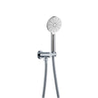 Zenmo Rainjet 3 Function Hand Shower on Bracket with Metal Hose in Chrome