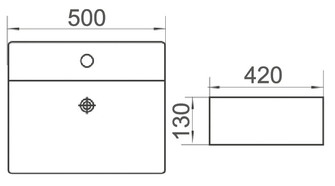 Zenmo Bravo 500 Above Counter Basin