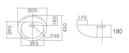 Zenmo Como Semi Recessed Basin