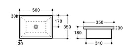 Zenmo Qubi-II 500 Undermount Basin
