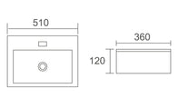 Zenmo Acqua Wall Hung Basin with Bracket