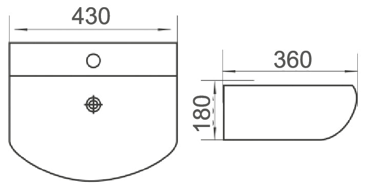 Zenmo Minty-II Wall Basin