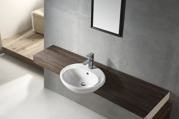 Zenmo Como Semi Recessed Basin lifestyle
