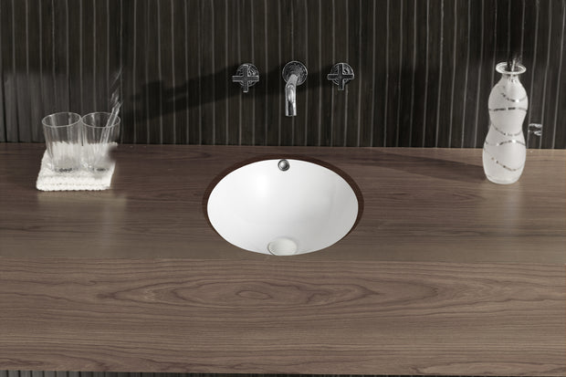Zenmo Reno Undermount Basin in Gloss White lifestyle