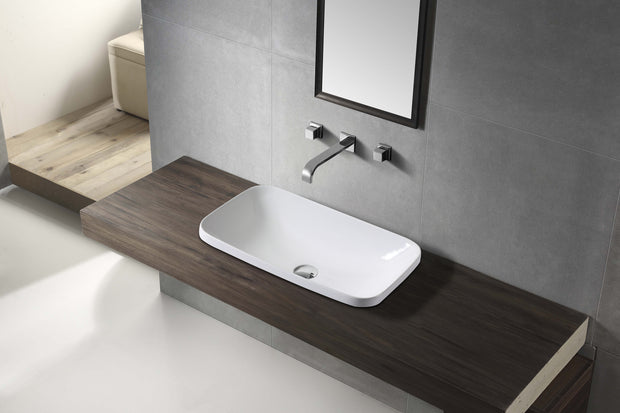 Zenmo Milan 600 Semi Recessed Basin lifestyle