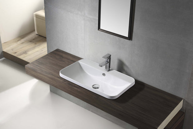 Zenmo Venice 600 Semi Recessed Basin lifestyle