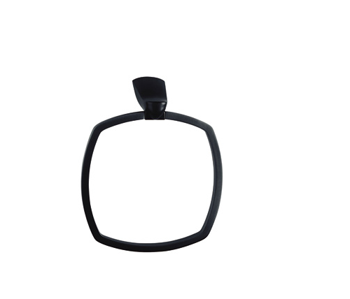 Zenmo Exon Towel Ring in Matte Black