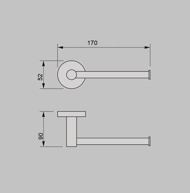 Zenmo Jess Toilet Roll Holder line drawing