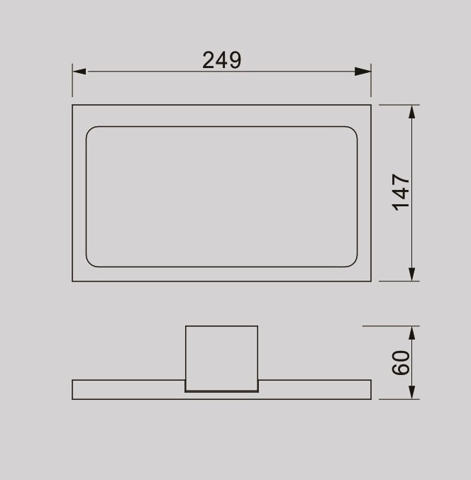 Zenmo Acqua Towel Ring line drawing