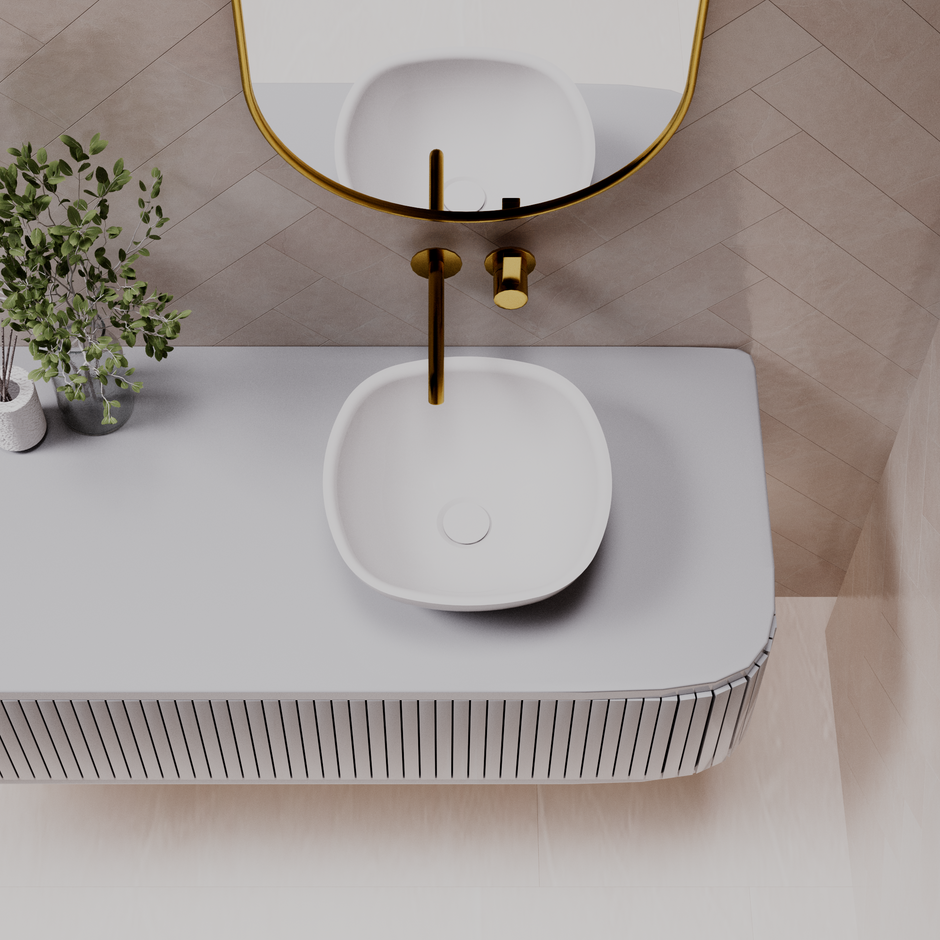 Pietra Bianca Marcello 350mm Above Counter Basin