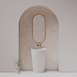 Wave Freestanding Pedestal Basin