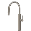 Gessi 316 Smooth Goose Neck Pull Out Spray Mixer in Stainless Steel