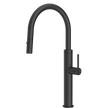Gessi 316 Meccanica Goose Neck Pull Out Spray Mixer in Matte Black