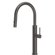 Gessi 316 Meccanica Goose Neck Pull Out Spray Mixer in Brushed Black