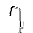 Gessi Officine Square Goose Neck Swivel Mixer in Chrome