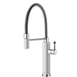 Gessi Happy Goose Neck Semi Professional Mixer in Gloss White