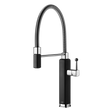 Gessi Happy Goose Neck Semi Professional Mixer in Matte Black