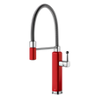 Gessi Happy Goose Neck Semi Professional Mixer in Gloss Red