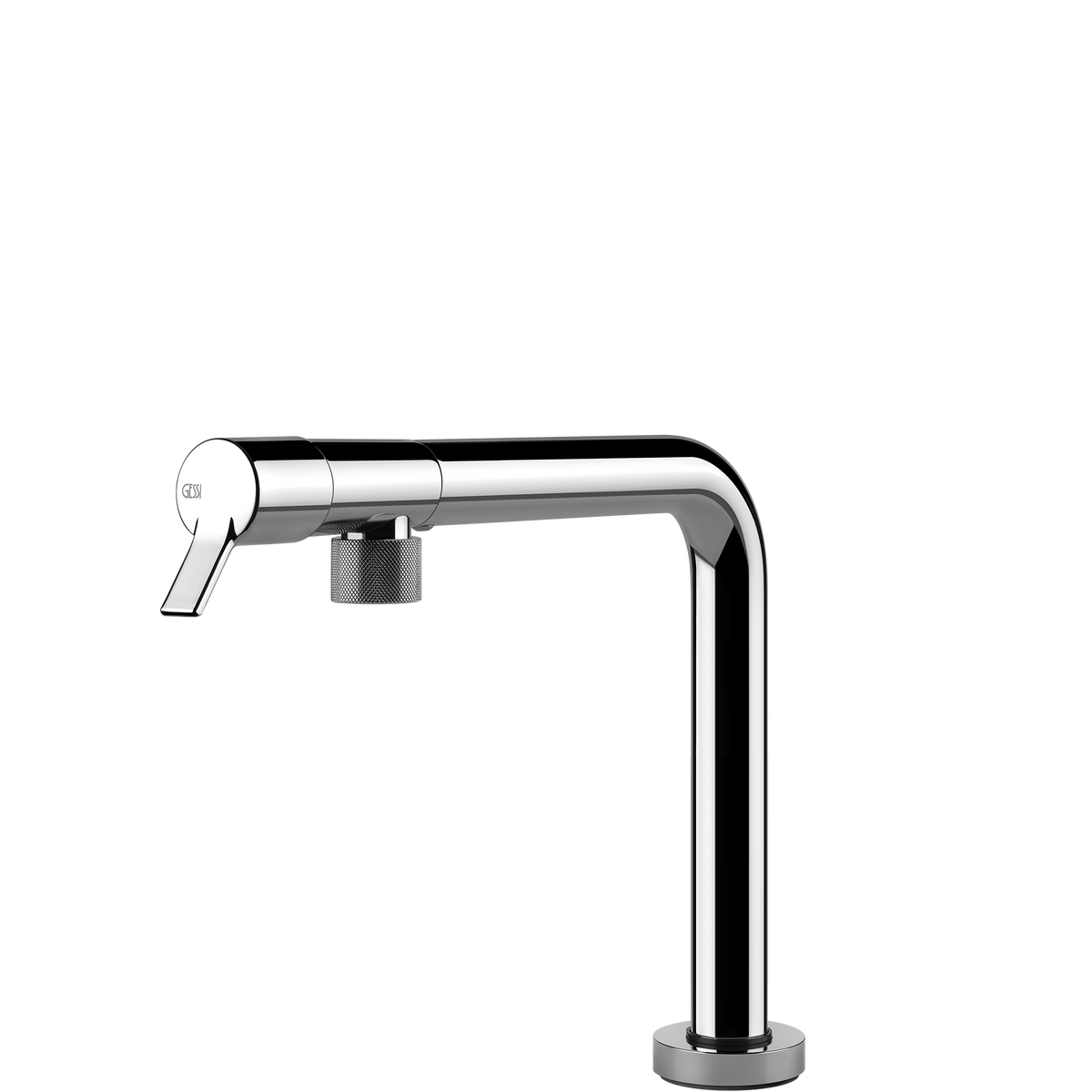 Gessi Su and Gi Retractable Spout Right Angle Mixer in Chrome