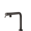 Gessi Su and Gi Retractable Spout Right Angle Mixer in Brushed Black