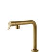 Gessi Su and Gi Retractable Spout Right Angle Mixer in Brushed Gold