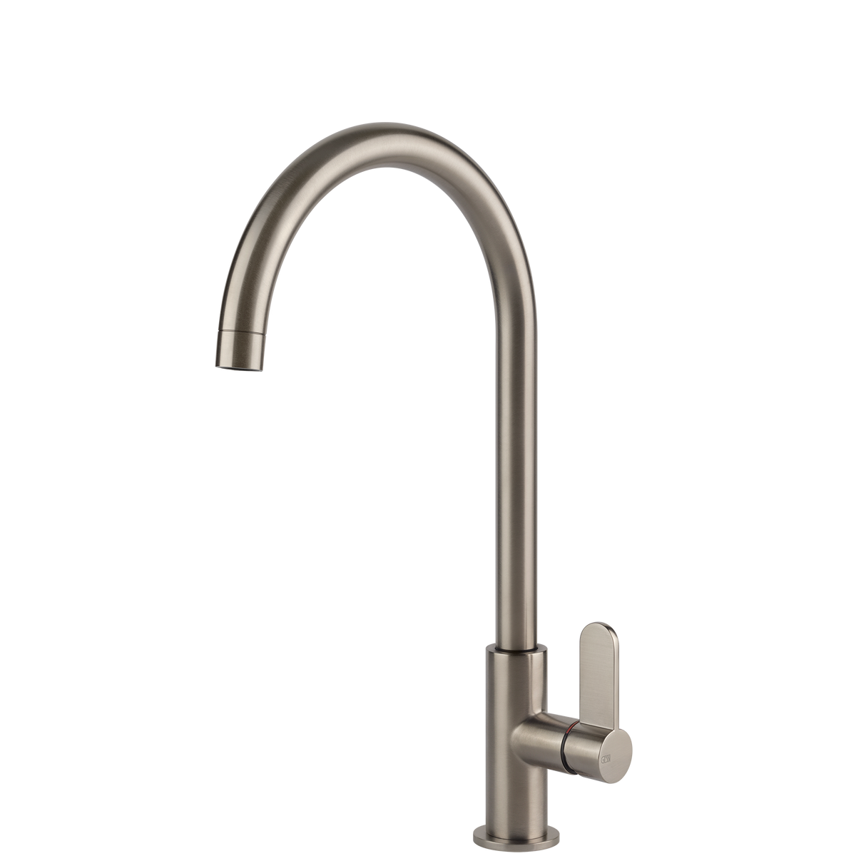 Gessi Helium Goose Neck Swivel Mixer in Brushed Nickel