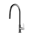 Gessi Helium Goose Neck Pull Out Mixer in Chrome