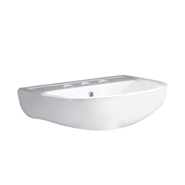 Fienza RAK Compact 450 Wall Basin, Gloss White wall hung vanity