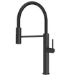 Gessi 316 Smooth Goose Neck Semi Professional Spray Mixer in Matte Black