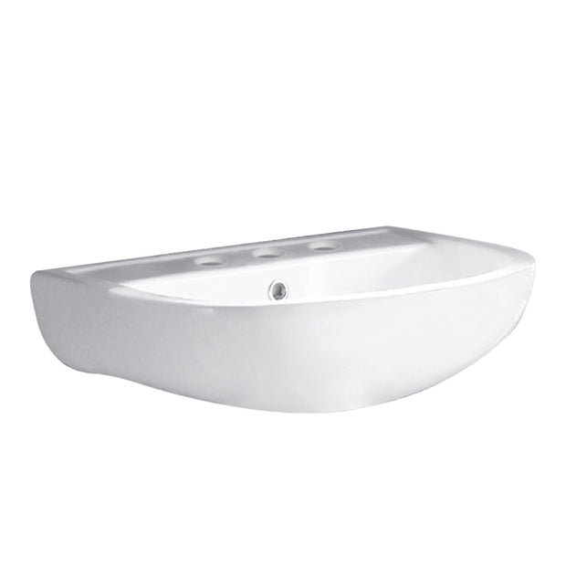 Fienza RAK Compact 550 Wall Basin, Gloss White wall hung vanity
