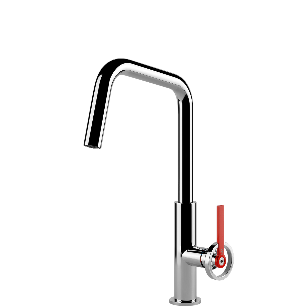 Gessi Officine V Square Goose Neck Swivel Mixer