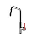 Gessi Officine V Square Goose Neck Swivel Mixer