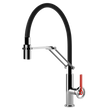 Gessi Officine V Goose Neck Semi Professional Spray Mixer in Chrome