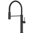 Gessi 316 Meccanica Goose Neck Semi Professional Spray Mixer in Matte Black
