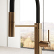 Gessi 316 Meccanica Goose Neck Semi Professional Spray Mixer in a styled room