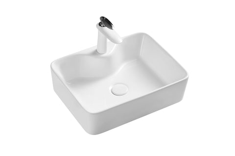 Zenmo Bronte Above Counter Basin in Gloss White
