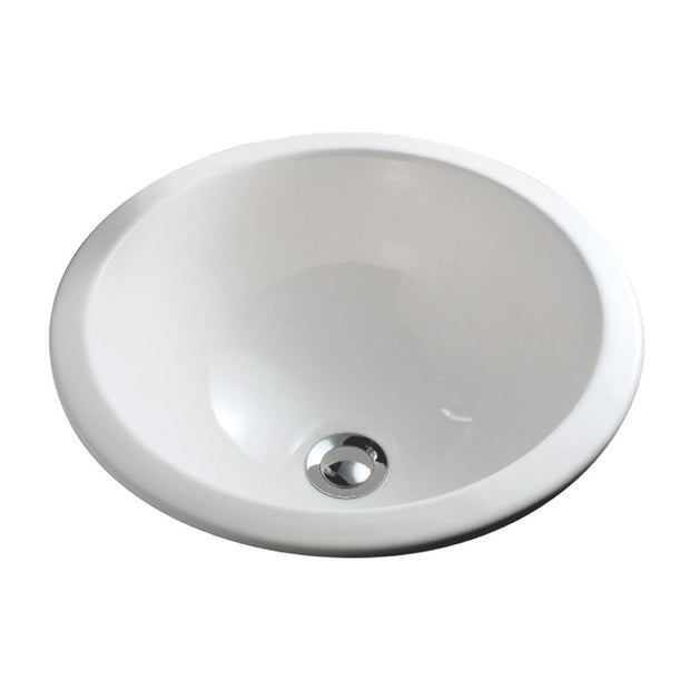 Fienza RAK Emma Fully-Inset/Undermounted Basin, Gloss White