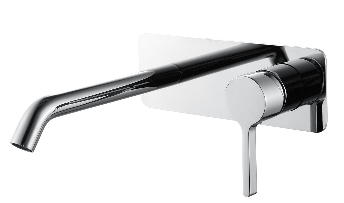 Zenmo Kenzo Wall Basin and Bath Set in Chrome