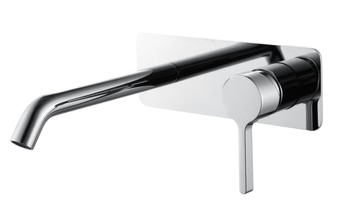 Zenmo Kenzo Wall Basin and Bath Set in Chrome