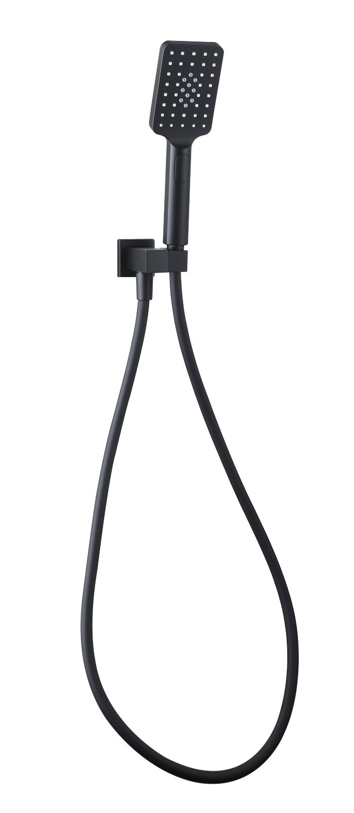 Zenmo Exon 3 Function Hand Shower on Bracket in Matte Black