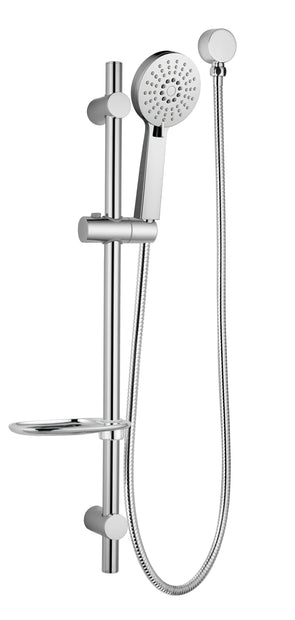 Zenmo Rainjet Shower Head on Rail in Chrome