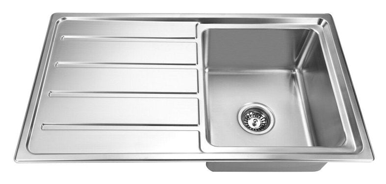 Zenmo Impact Single Bowl Sink with Tap Hole and Drainer