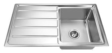Zenmo Impact Single Bowl Sink with Tap Hole and Drainer