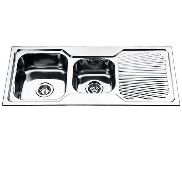 Zenmo Dante Square 1 and 1/2 Sink with Tap Hole and Drainer