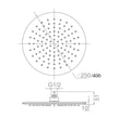 Zenmo Doccia 250mm Round Shower Head