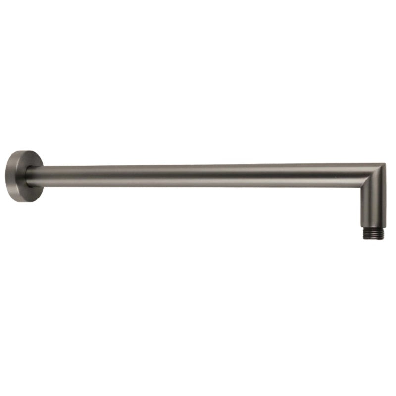 Zenmo Doccia Round L Shaped Shower Arm in Gun Metal