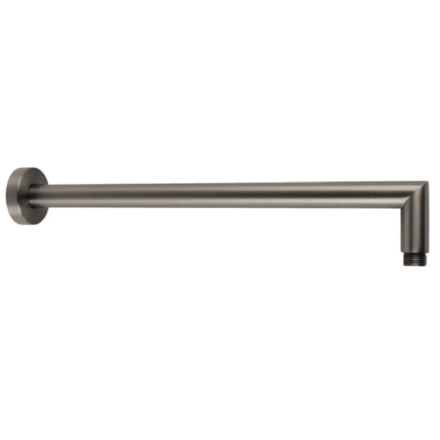Zenmo Doccia Round L Shaped Shower Arm in Gun Metal