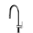 Gessi Inedito Goose Neck Pull Out Spray Mixer in Chrome